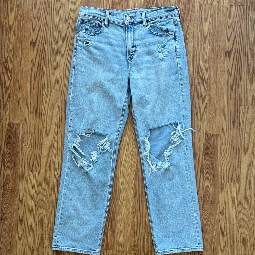 American Eagle Super High-Rise Ankle Straight Jeans Sz 8